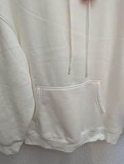The Gym People Men’s Medium White Fleece Lined Hoodie Sweatshirt