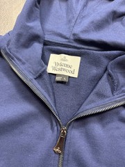 Vivienne Westwood Orb Logo Red Stripe Zip Up Hoodie