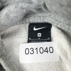 Nike Sweater Mens Medium Gray Swoosh Pullover Hoodie Sweatshirt *