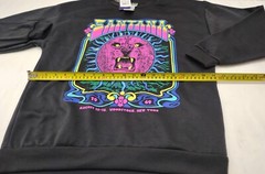 Adult Small Carlos Santana Woodstock 1969 Colorful Lion Print Sweatshirt, Unisex