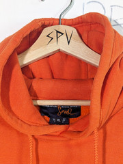 Vintage Triple 5 Soul Boxy Cut Hoodie Orange Size XL Y2K Street Fashion New York