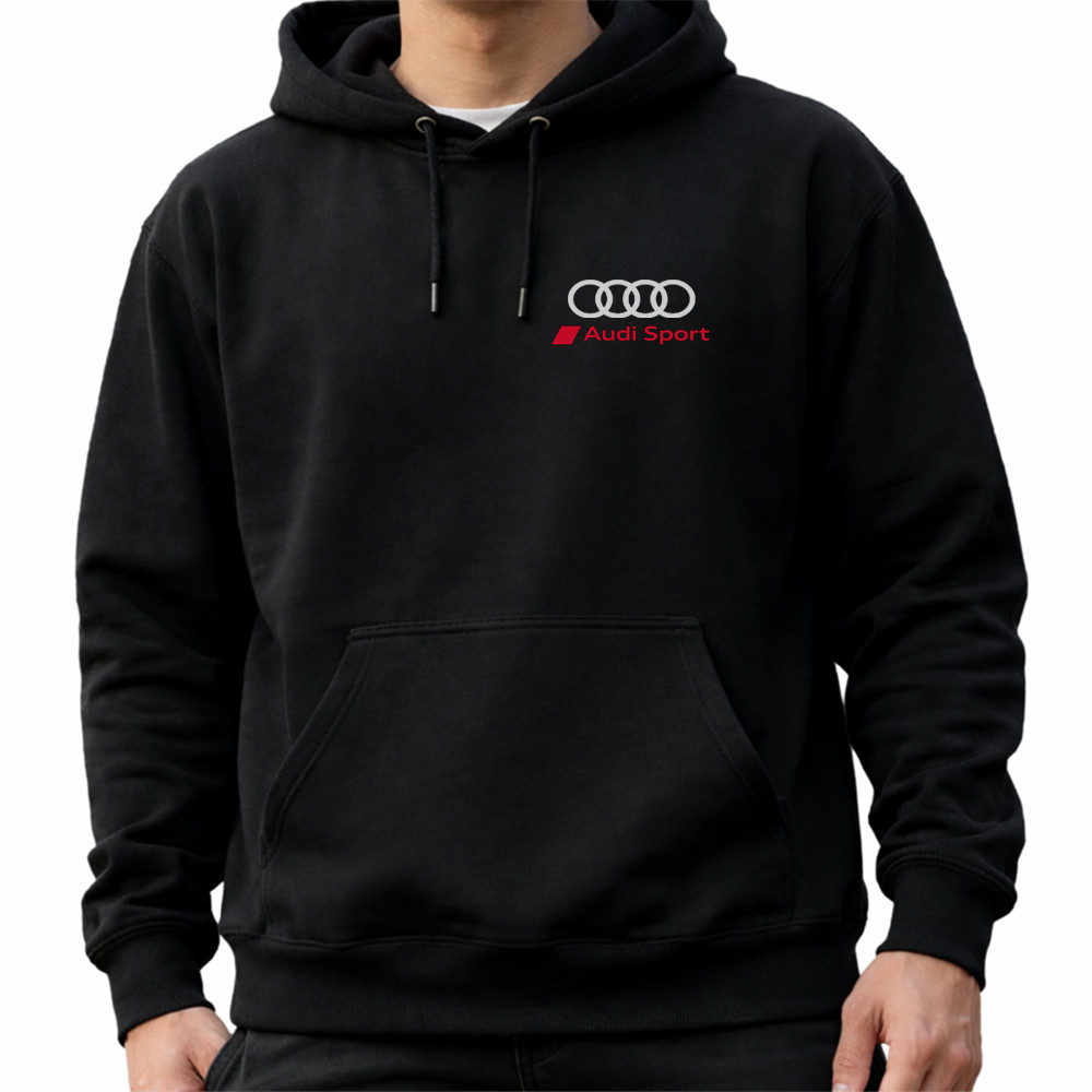 Audi Sport Black Hoodie Heavy Blend Pullover Sweatshirt Design Fans Gift