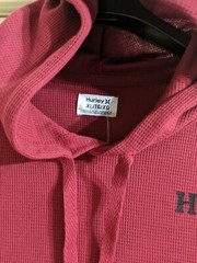 HURLEY Mens XL Rise and Jam Burgundy Lightweight Spring/Summer Hoodie NEW W/TAGS