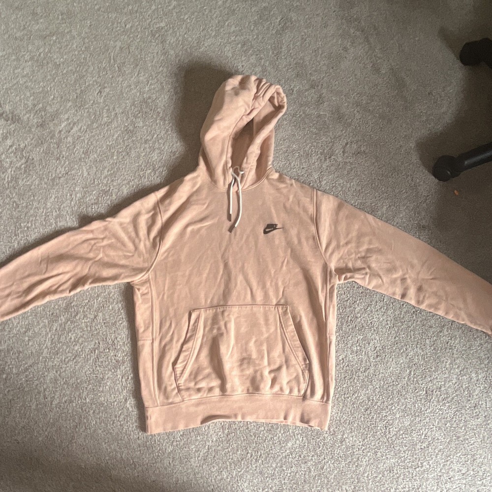 Nike Teens XS Pink Pullover Fleece Hoodie Cotton Blend Kangaroo Pocket
