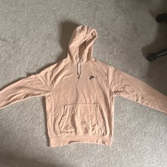 Nike Teens XS Pink Pullover Fleece Hoodie Cotton Blend Kangaroo Pocket