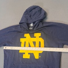 Notre Dame Johnnie O Hoodie Men’s Size Small Blue Play Like A Champion Football