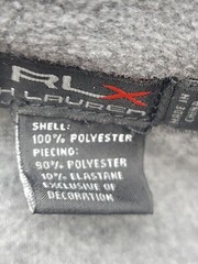 Ralph Lauren Men 1/4 Zip XXL Gray Sweatshirt Polyester China Stylish Quality