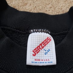 Vintage 80s York County Lamb Club Sz Large USA Made Mens Black Sweatshirt 4H