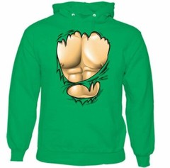 Ripped Muscle Hoodie Gym Training Top Weight Training Bodybuilding MMA weight