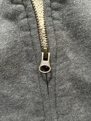 Katahdin Iron Works Men’s Gray Sherpa Lined Full Zip Hoodie w/ Pockets XL
