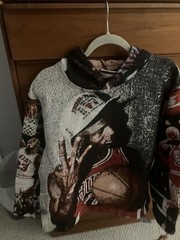 Brand X Studios Designer Brand Michael Jordan 3 Tapestry Pullover Hoodie Medium