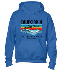 CALIFORNIA GOLDEN COAST HOODY HOODIE SUMMER HOLIDAY CLOTHING CASUAL NICE TOP