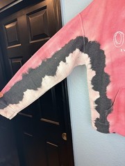 Obey Hoodie Sweatshirt Mens Medium Multicolor Tie Dye Every Body Counts Pink