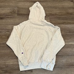Champion Reverse Weave Pullover Hoodie Men’s Small Light Grey Oatmeal GF68 NWOT
