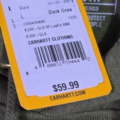 Carhartt Sweater Large Mens Green Midweight Hoodie Outdoor Fleece NWT
