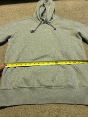 Men’s ADIDAS ALL SEASON PULLOVER HOODIE Sz S Gray IX3958 Center Logo