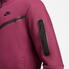 Nike Tech Fleece Windrunner Hoodie Rosewood Plum Purple Red CU4489-653 LARGE