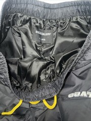 Sneak Gallery “Goat” Windbreaker/Short Set Size XL NWT Black Yellow White