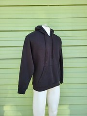 ZARA MAN BLACK BASIC LONG SLEEVE HOODY FRONT POCKET SWEATSHIRT XL 5221A Defects