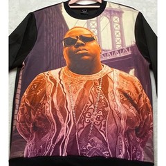 Notorious BIG Biggie Smalls Graphic Sweatshirt Mens Large Black Hip Hop Crewneck