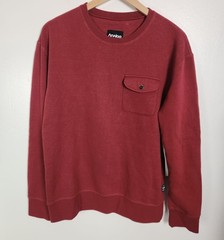 Analog Men’s Sz. M Amplify Crewneck Sweatshirt In Deep Red NWT