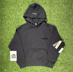 Fear of God Essentials Hoodie SS22 Stretch Limo Black – 100% Authentic Size L