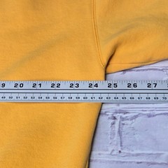 John Deere Equipment Hoodie Yellow Full Zip Embroidered Logo Distressed Mens XL