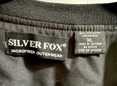 Silver Fox Black Microfiber Pullover Sweatshirt Crew Neck Men’s XL Long Sleeve