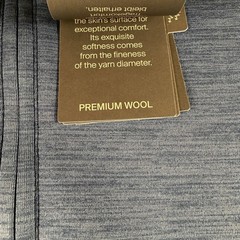 KJUS Liam TechWool Half Zip Pullover Blue Midlayer Size 50 Medium $249 Stretch
