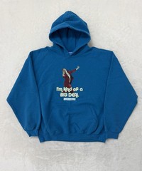 Anchorman Sweater Hoodie Mens XL Blue Ron Burgundy Big Deal Graphic Quote Fleece