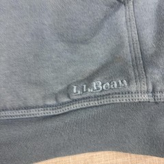L.L. Bean Katahdin Iron WHoodie Mens M Blue Full Zip Sherpa Lined Fleece