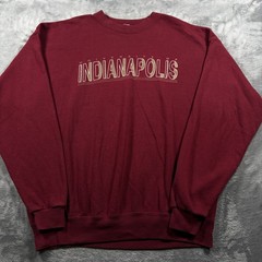 Vintage University Of Indianapolis Colts Sweatshirt Mens XL Maroon Football NFL