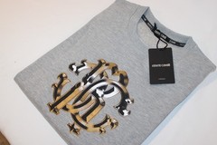 Roberto Cavalli Cotton Crew Neck Pullover Sweatshirt Made in Italy Size S,M,L,XL