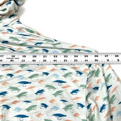 Burlebo AOP Fly Fishing Lures Performance Stretch Golf Hoodie UPF50 Mens 2XL