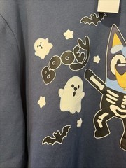Bluey Halloween Skeleton Graphic Sweatshirt Navy Size Mens XXL