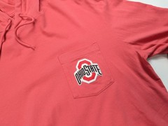 Vineyard Vines Ohio State Buckeyes Shirt Hoodie Men Medium Whale Logo Coral Peru