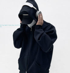 New Mens Full Zip Casual Cotton Hooded Coat Pullover Hoodies Casual Sweatshirts