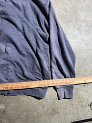 Y2K 22000S SUN FADED THERMAL FULL ZIP HOODIE PURPLE WASH BOXY FIT SIZE LARGE