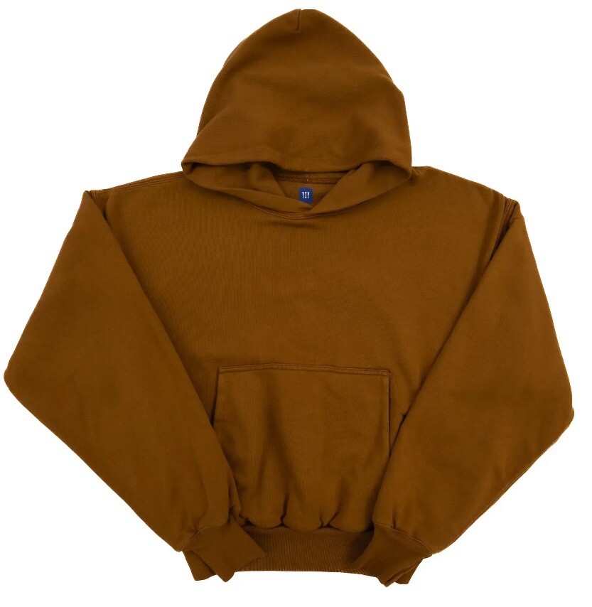 Yeezy YZY x Gap Perfect Hoodie Brown Small Hooded Double Layer Sweatshirt
