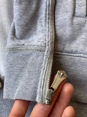 Vivienne Westwood Gray Zip Up Hoodie Orb Logo Sweatshirt Embroidered Sz XL Y2K