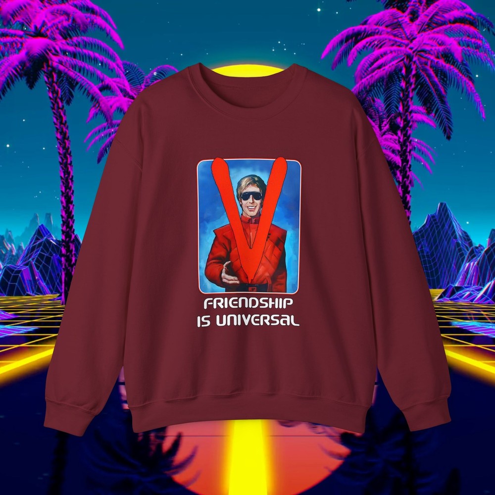 Vintage V Mini Series Sweatshirt – Iconic Visitor Design – Unisex 80s Retro