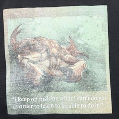 Daily Paper x Van Gogh Museum Hoodie Black Med “A Crab on Its Back” Art Graphic