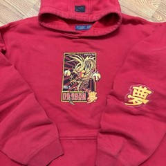 Vintage Dragon Ball Z Hook Ups Parody Skater Hoodie Size XL Baggy Streetwear Y2K
