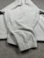 Lacoste Pullover Mens Large Gray Fleece Half Zip Mock Neck 100% Polyester Logo
