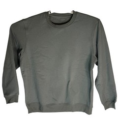 CRZ YOGA Mens Fleece Sweatshirt Grey Sage Crewneck Pullover Size M NZ22