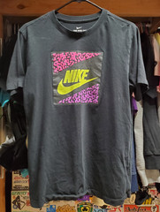 NIKE Therma-Fit Purple Green Colorway “Just Do It ” Hoodie & Crackle AIR Tee XL