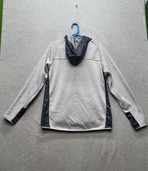 Under Armour Men Sweatshirt XL Gray Fleece Coldgear Gorpcore Zipper Logo Long
