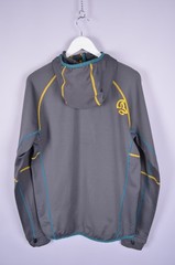 Mens Ternua Rager Grey Full Zip Hooded Stretch Jacket Hoodie Size XL Outdoor