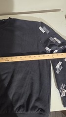 Puma Essentials Logo Tape Black Sweatshirt Hoodie Men’s Size L