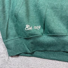 Cambridge University Fleece Hoodie Mens XXL Green Crest Pullover Collegiate